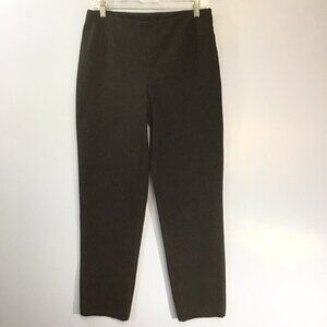Chico's Black Flat Front Pants Side Zipper